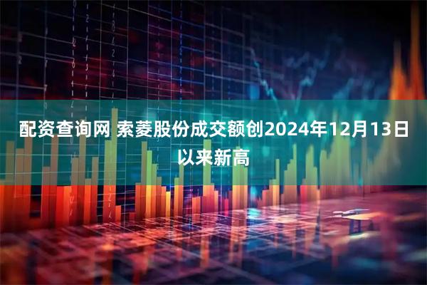 配资查询网 索菱股份成交额创2024年12月13日以来新高